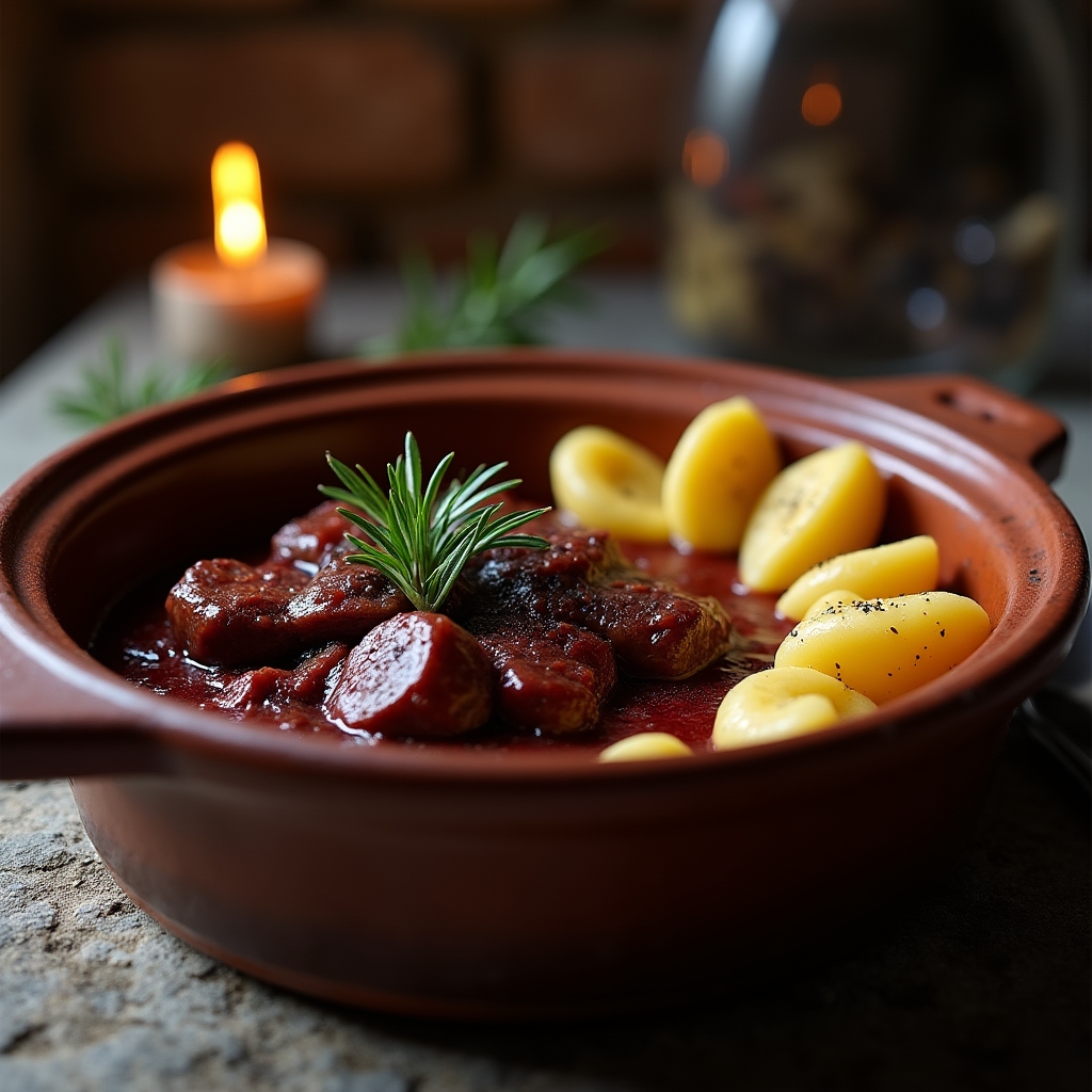 Pašticada s njokima, tradicionalno dubrovačko jelo u glinjenom loncu